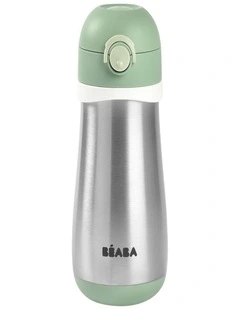 Stainless Steel Spout Bottle 350ml - Sage Green