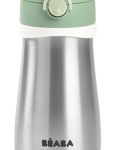 Stainless Steel Spout Bottle 350ml - Sage Green