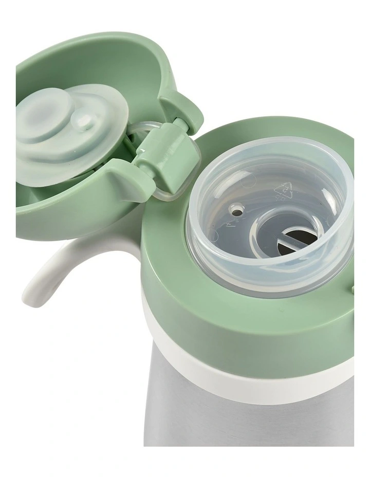 Stainless Steel Spout Bottle 350ml - Sage Green image 5