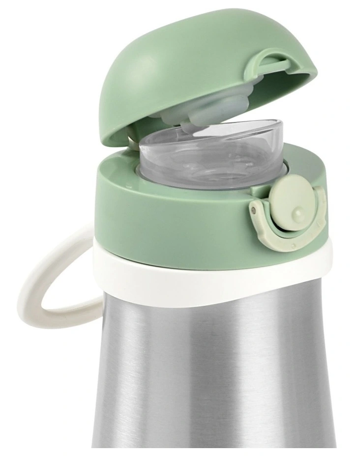Stainless Steel Spout Bottle 350ml - Sage Green image 6