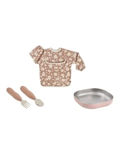 Stainless Steel Baby Meal Gift Set - Savannah Bloom