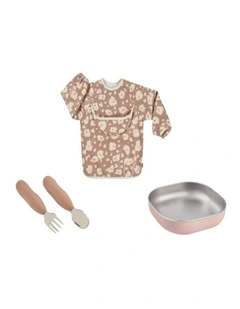 Stainless Steel Baby Meal Gift Set - Savannah Bloom