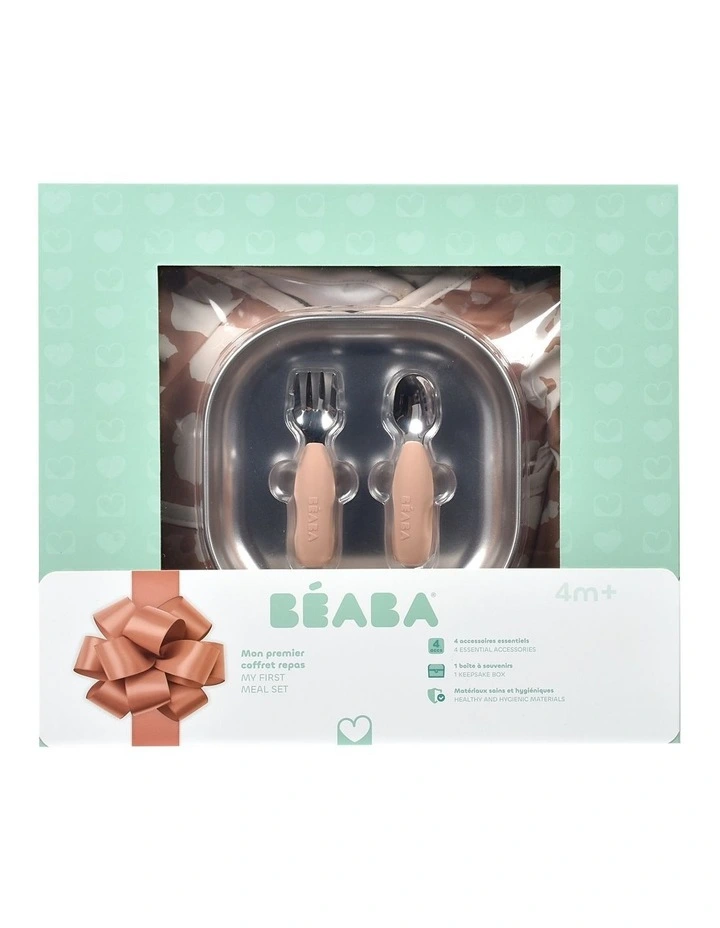 Stainless Steel Baby Meal Gift Set - Savannah Bloom image 2
