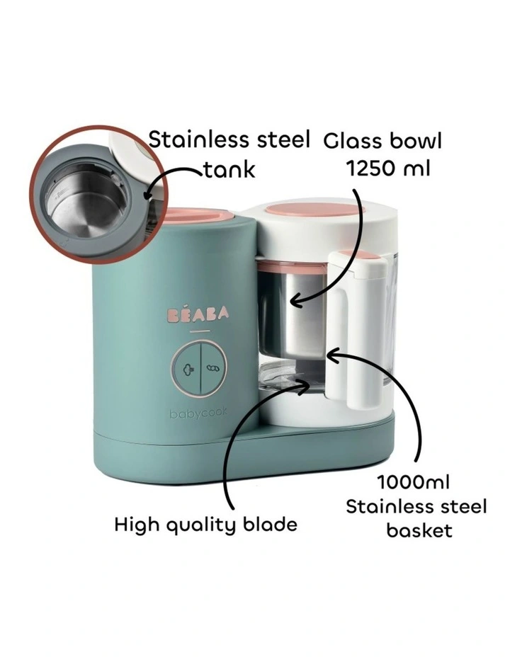 Babycook Neo Baby Food Processor - Eucalyptus image 4