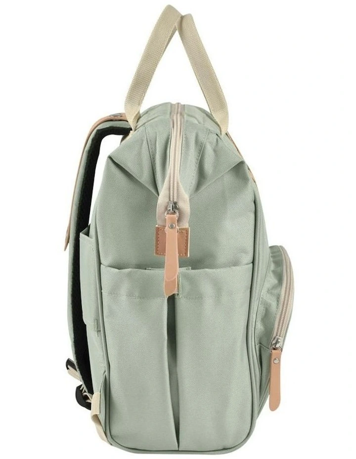 Wellington Nappy Bag Backpack - Sage Green image 3