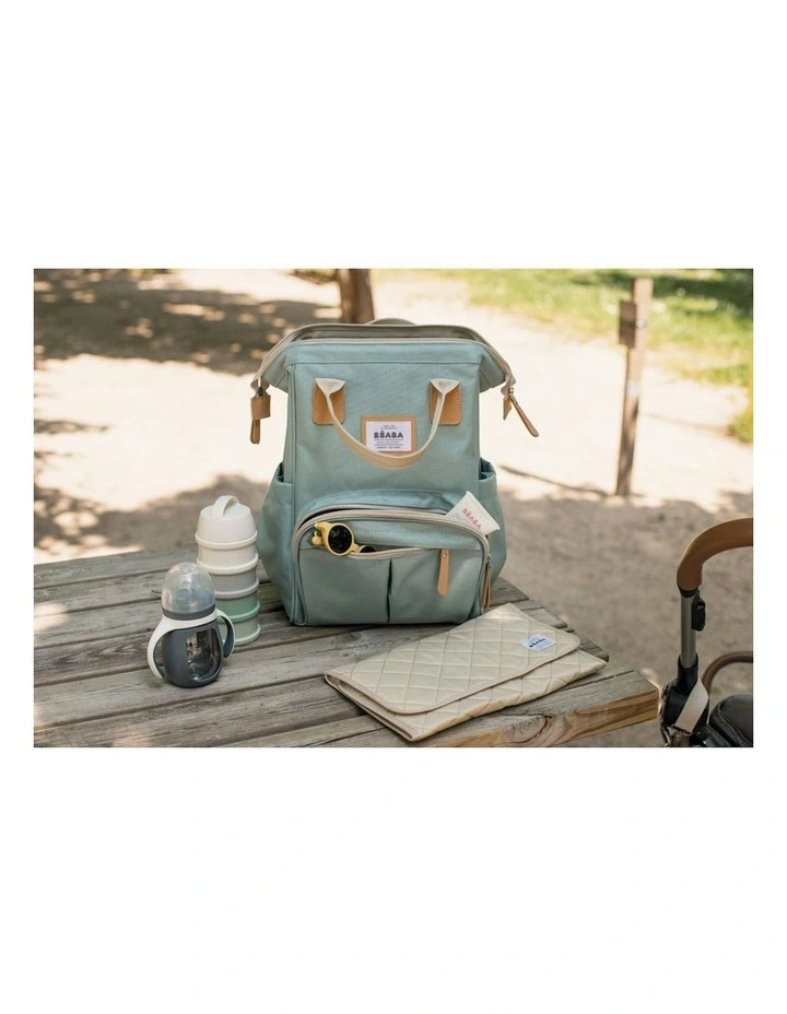 Wellington Nappy Bag Backpack - Sage Green image 6