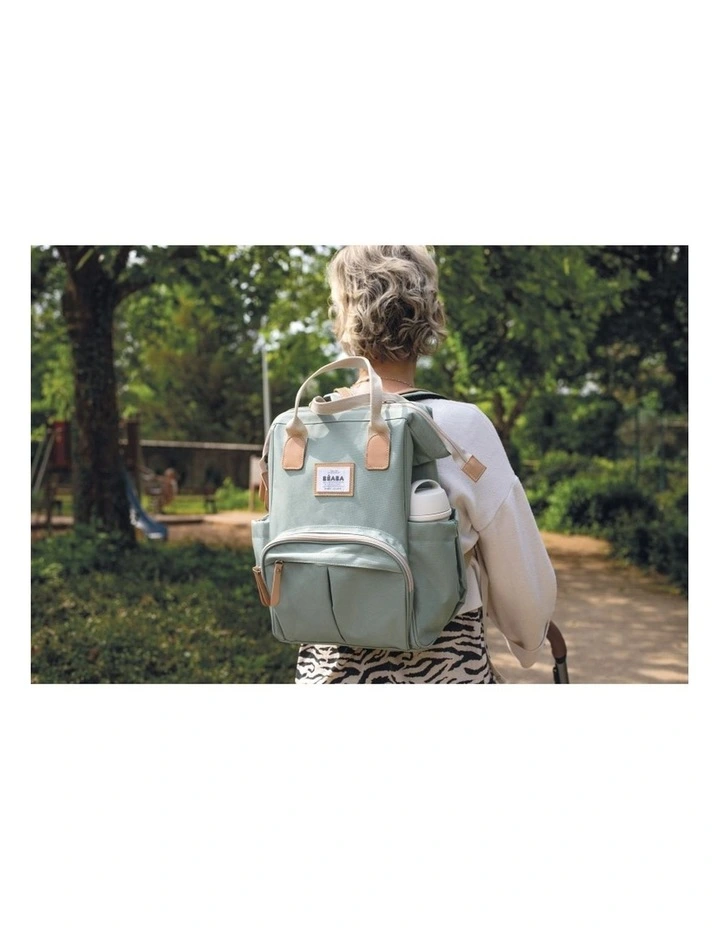 Wellington Nappy Bag Backpack - Sage Green image 7