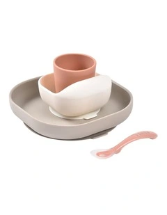 Silicone Suction Meal Set - Terracotta