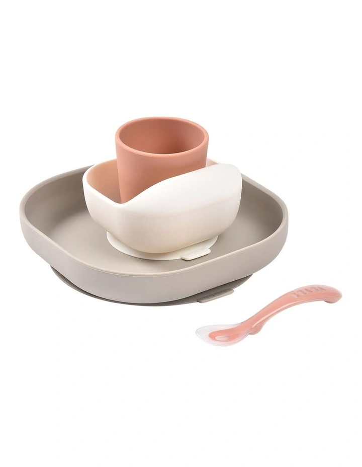 Silicone Suction Meal Set - Terracotta image 1