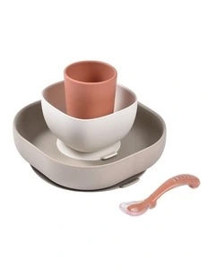 Silicone Suction Meal Set - Terracotta