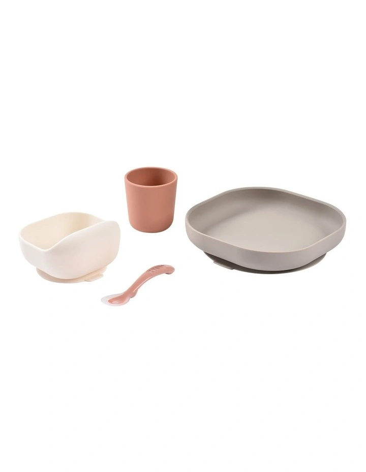 Silicone Suction Meal Set - Terracotta image 2