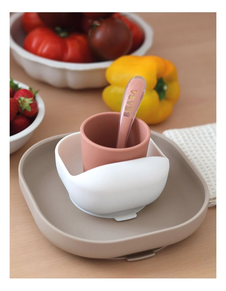 Silicone Suction Meal Set - Terracotta image 3