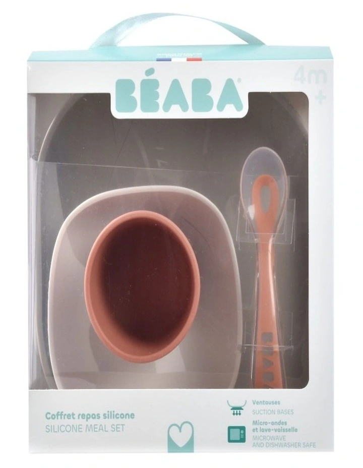Silicone Suction Meal Set - Terracotta image 3