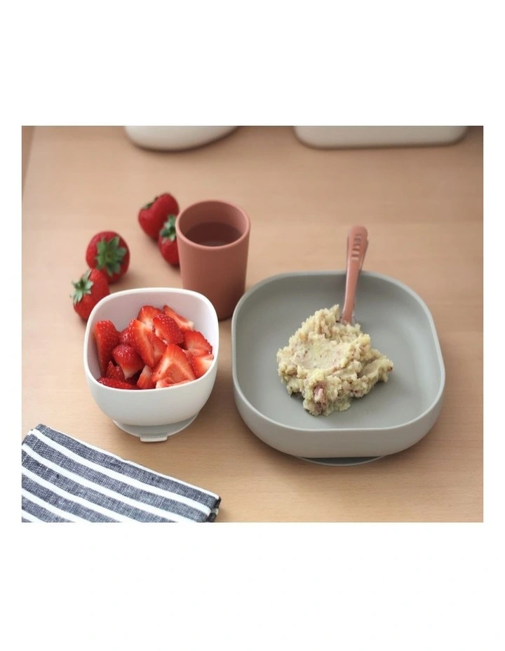 Silicone Suction Meal Set - Terracotta image 4