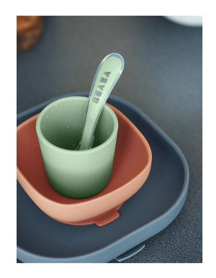 Silicone Suction Meal Set - Mineral Grey image 2