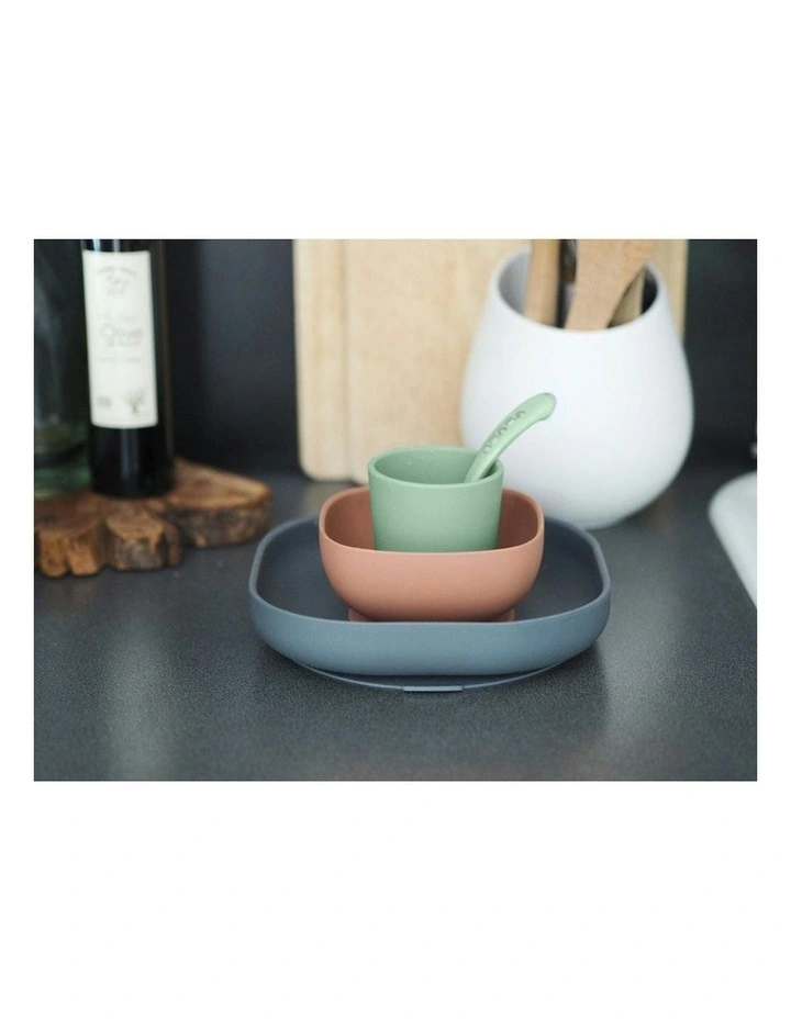 Silicone Suction Meal Set - Mineral Grey image 3