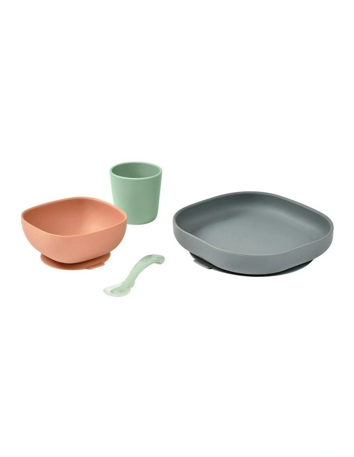 Silicone Suction Meal Set - Mineral Grey image 5