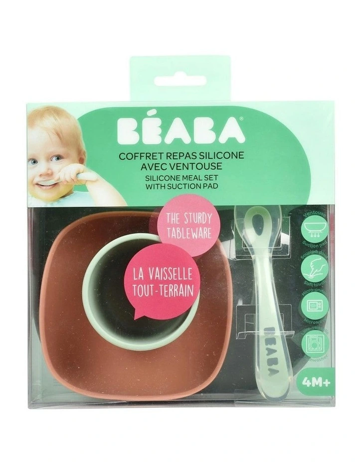 Silicone Suction Meal Set - Mineral Grey image 7