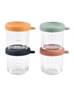 Glass Jars 250ml - 4 Pack