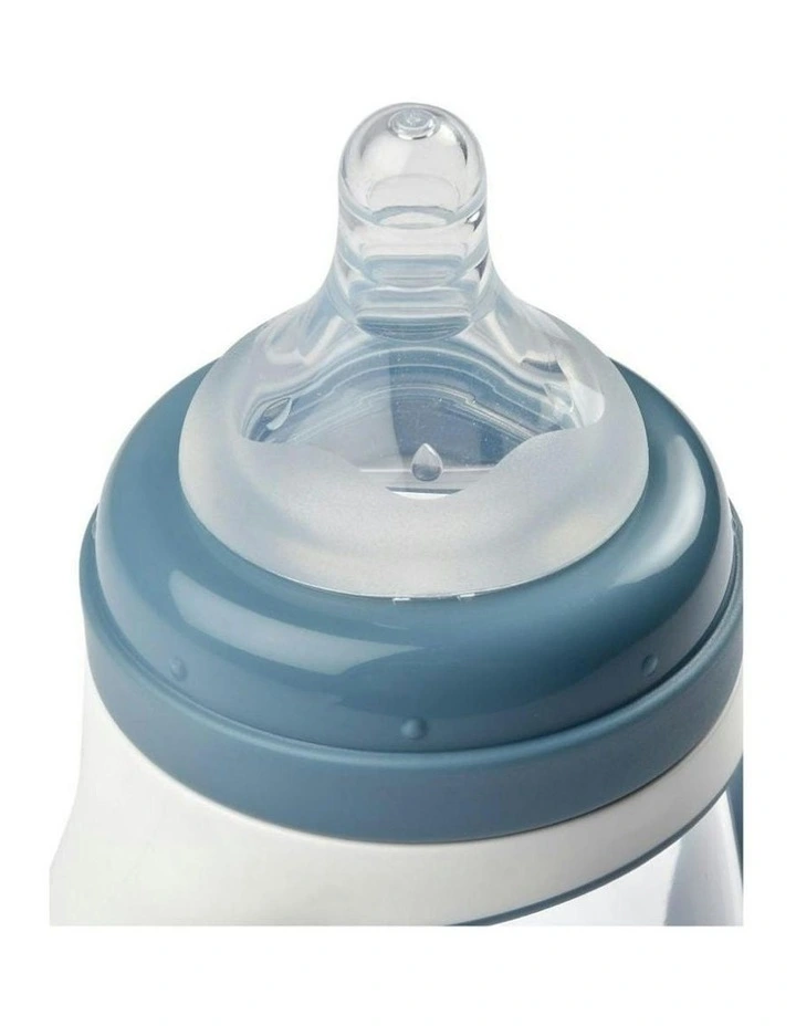 2 in 1 Bottle to Sippy Learning Cup 210ml - Windy Blue image 2
