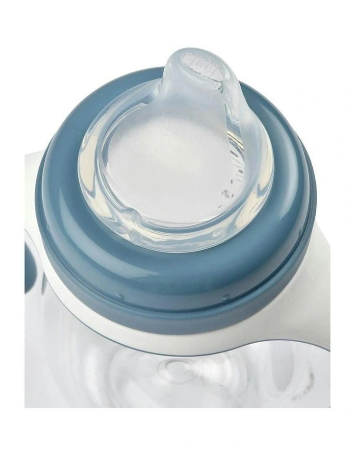 2 in 1 Bottle to Sippy Learning Cup 210ml - Windy Blue image 3