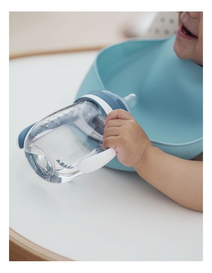 2 in 1 Bottle to Sippy Learning Cup 210ml - Windy Blue image 6