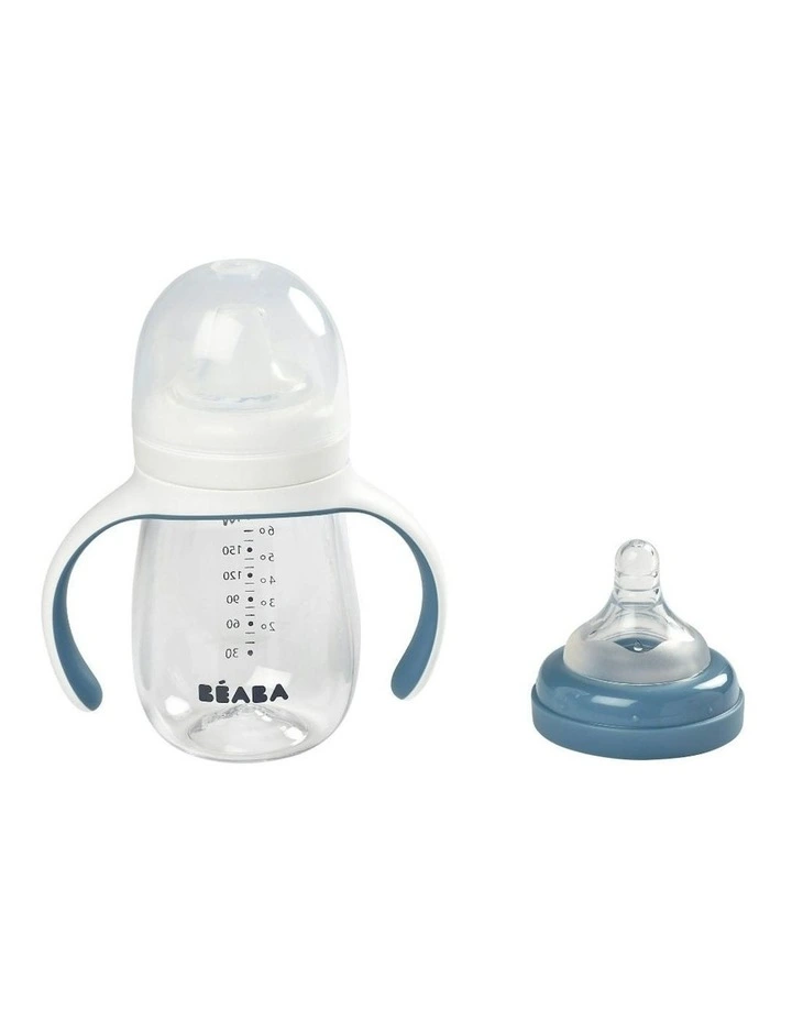 2 in 1 Bottle to Sippy Learning Cup 210ml - Windy Blue image 7