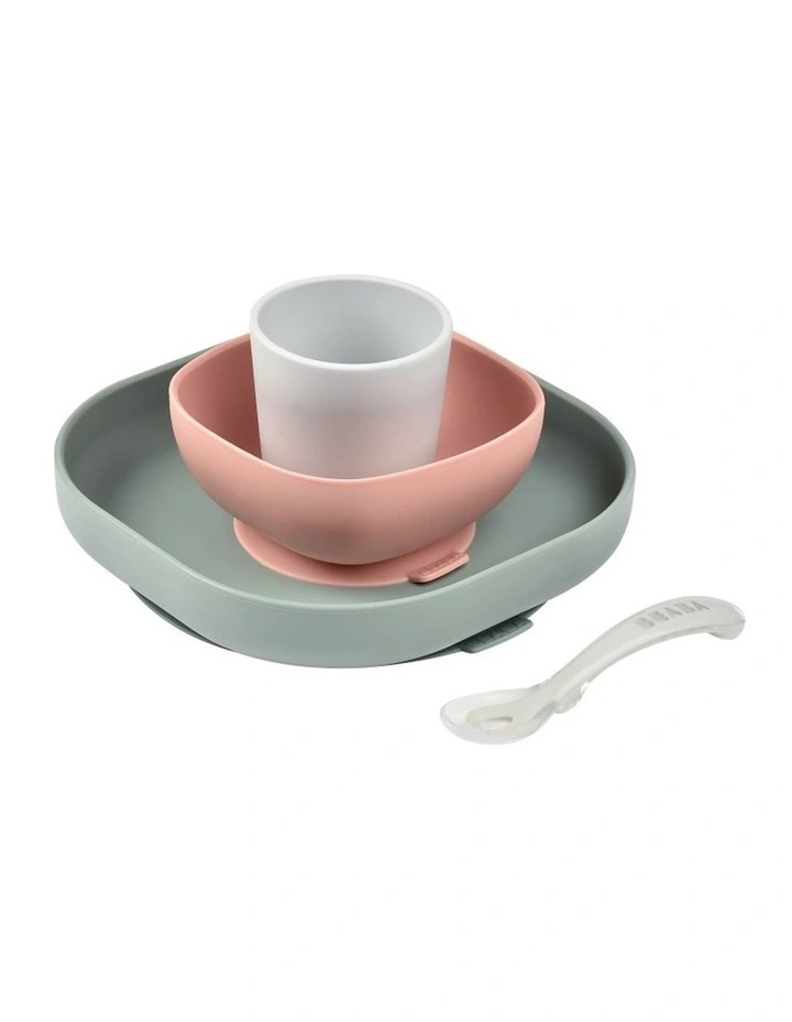 Silicone Suction Meal Set - Eucalyptus image 1