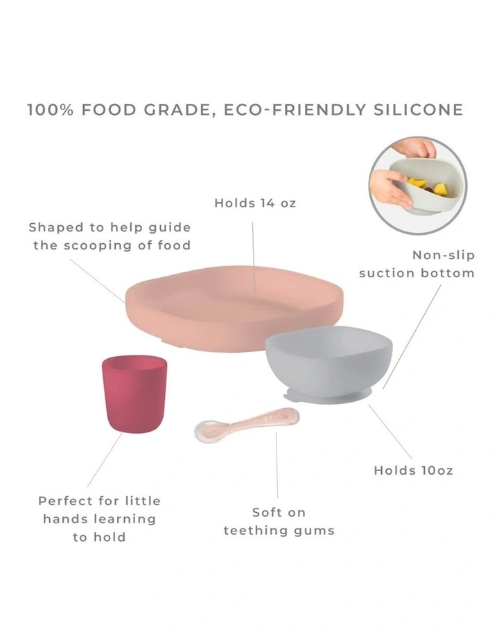 Silicone Suction Meal Set - Eucalyptus image 3