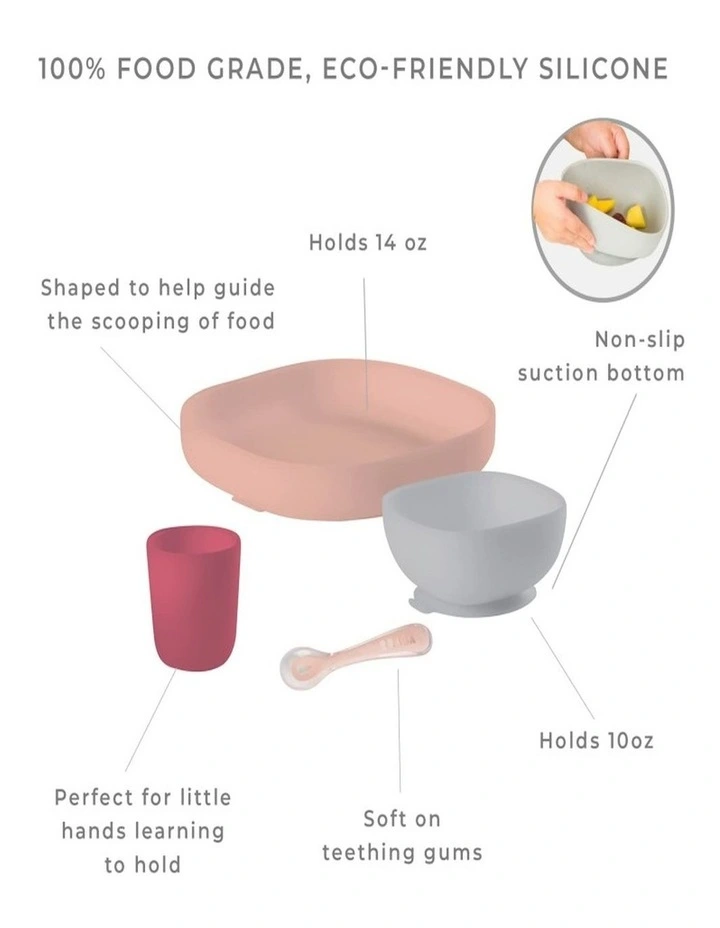 Silicone Suction Meal Set - Eucalyptus image 4