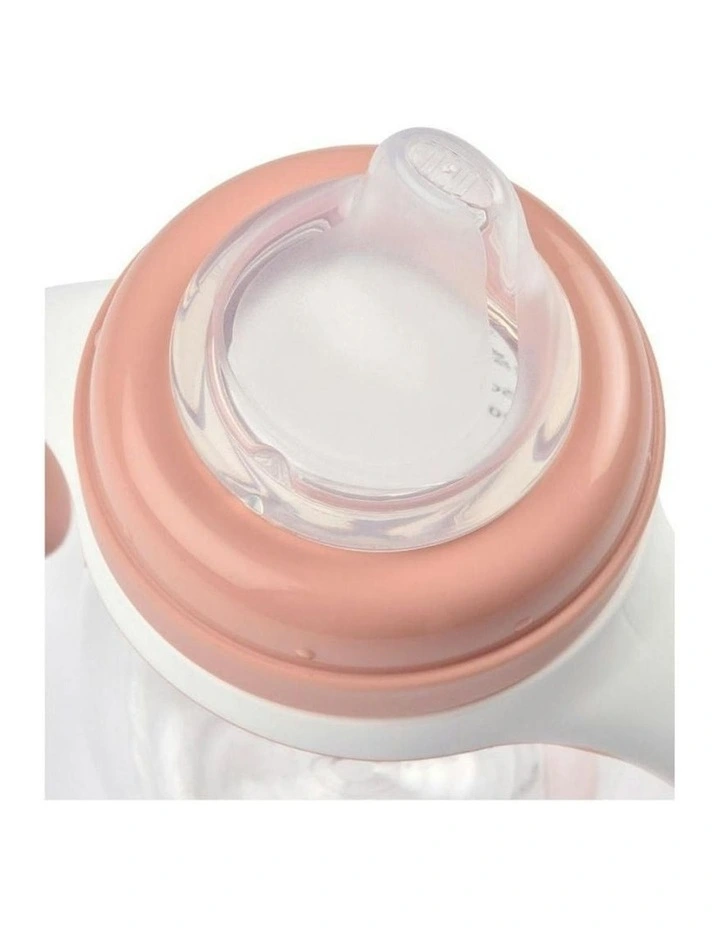 2 in 1 Bottle to Sippy Learning Cup 210ml - Vintage Pink image 3
