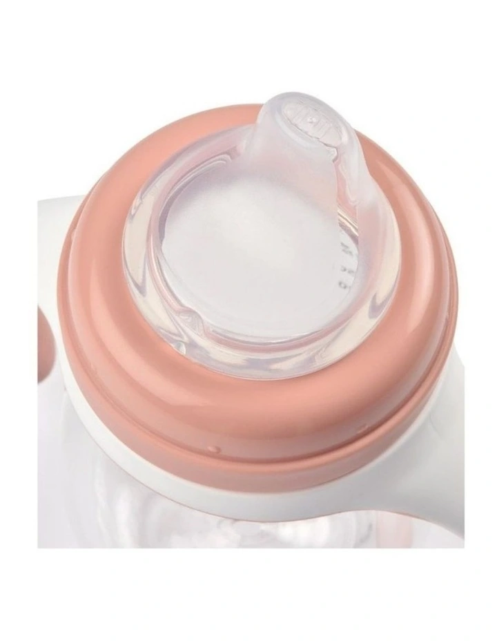 2 in 1 Bottle to Sippy Learning Cup 210ml - Vintage Pink image 4