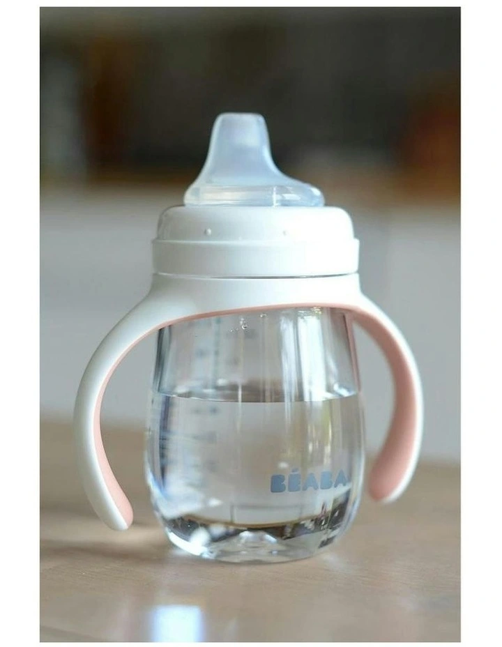 2 in 1 Bottle to Sippy Learning Cup 210ml - Vintage Pink image 6