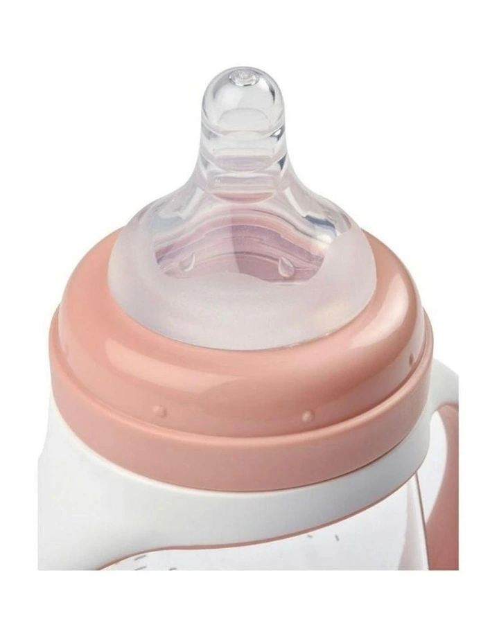 2 in 1 Bottle to Sippy Learning Cup 210ml - Vintage Pink image 7