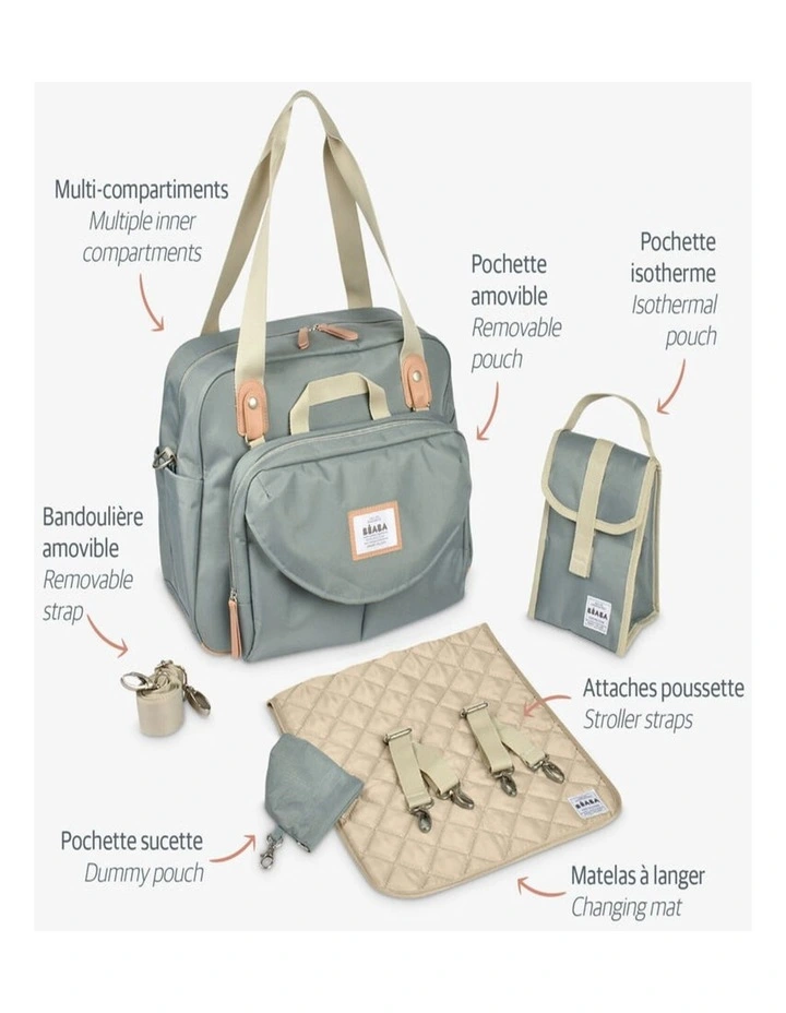 Geneva II Nappy Bag - Water Green image 7