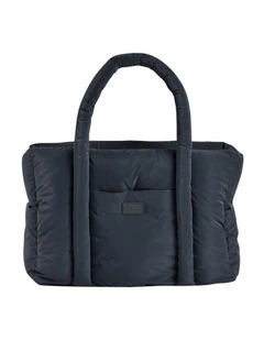 Paris Puffy Nappy Bag - Dark Grey