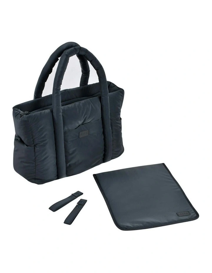 Paris Puffy Nappy Bag - Dark Grey image 3