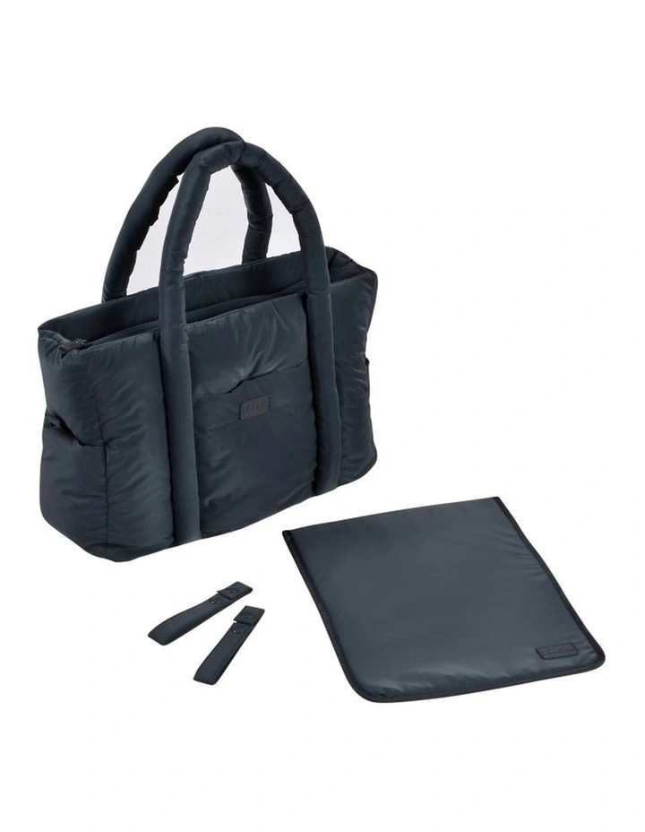 Paris Puffy Nappy Bag - Dark Grey image 6