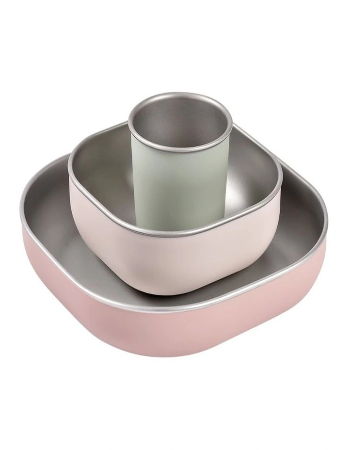 Stainless Steel Meal Set - Clay image 1
