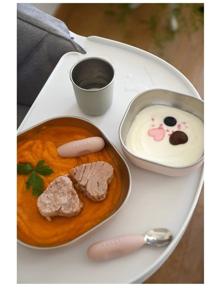 Stainless Steel Meal Set in Clay 3 Pack image 7