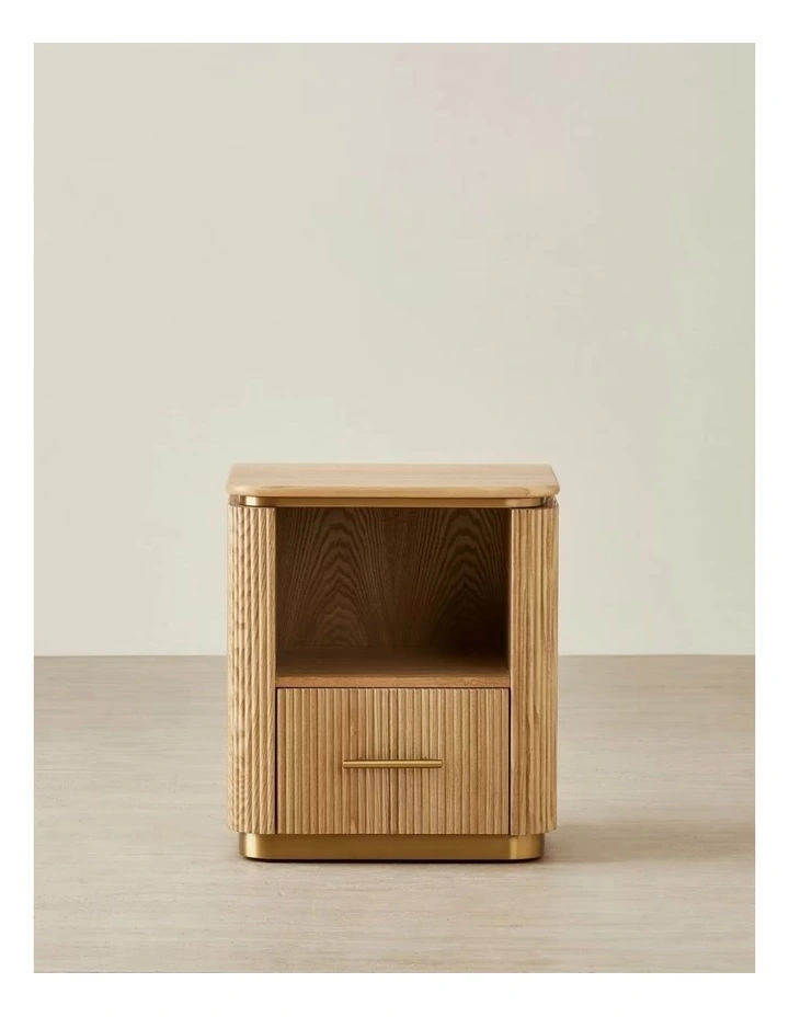 San Pierre Kids Light Brown Ash Veneer Bedside Table image 1