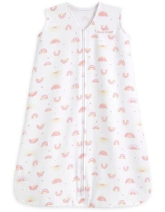 Halo Sleepsack Infant Cotton Bedding 0.5 Tog Rainbow Pink 6-18m