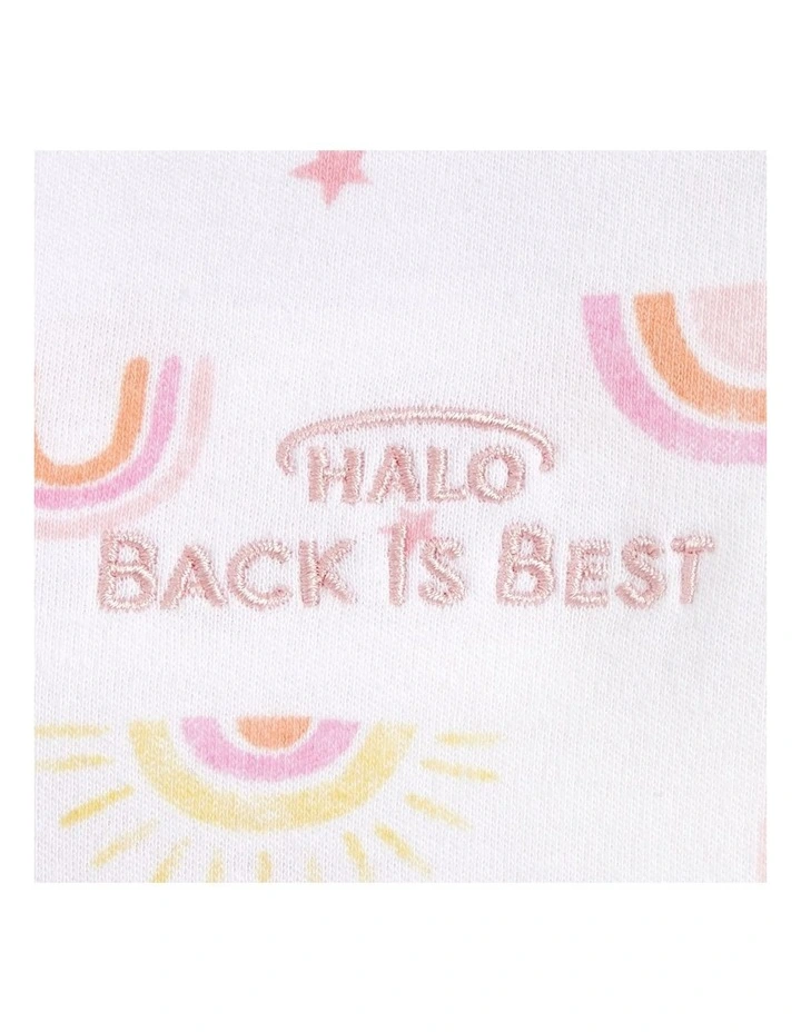 Halo Sleepsack Infant Cotton Bedding 0.5 Tog Rainbow Pink 6-18m image 4