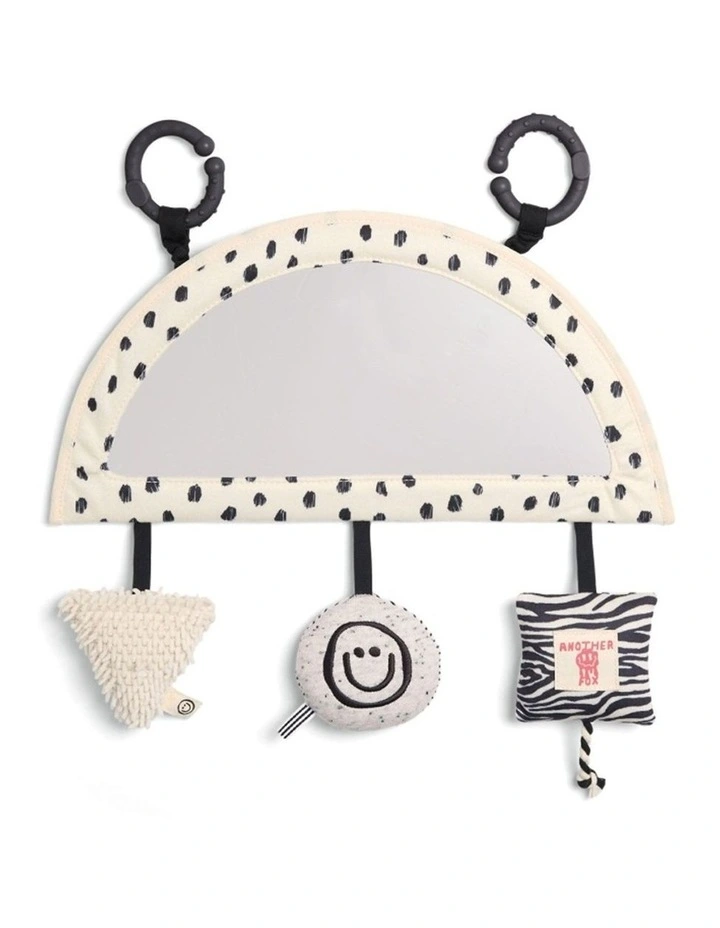 Mamas & Papas x Another Fox Car Seat Baby Toy Sensory Black White Zebra 0m  image 1