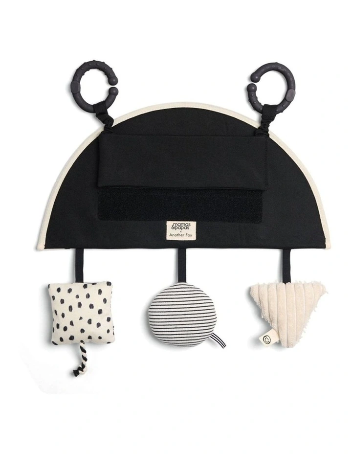 Mamas & Papas x Another Fox Car Seat Baby Toy Sensory Black White Zebra 0m  image 2