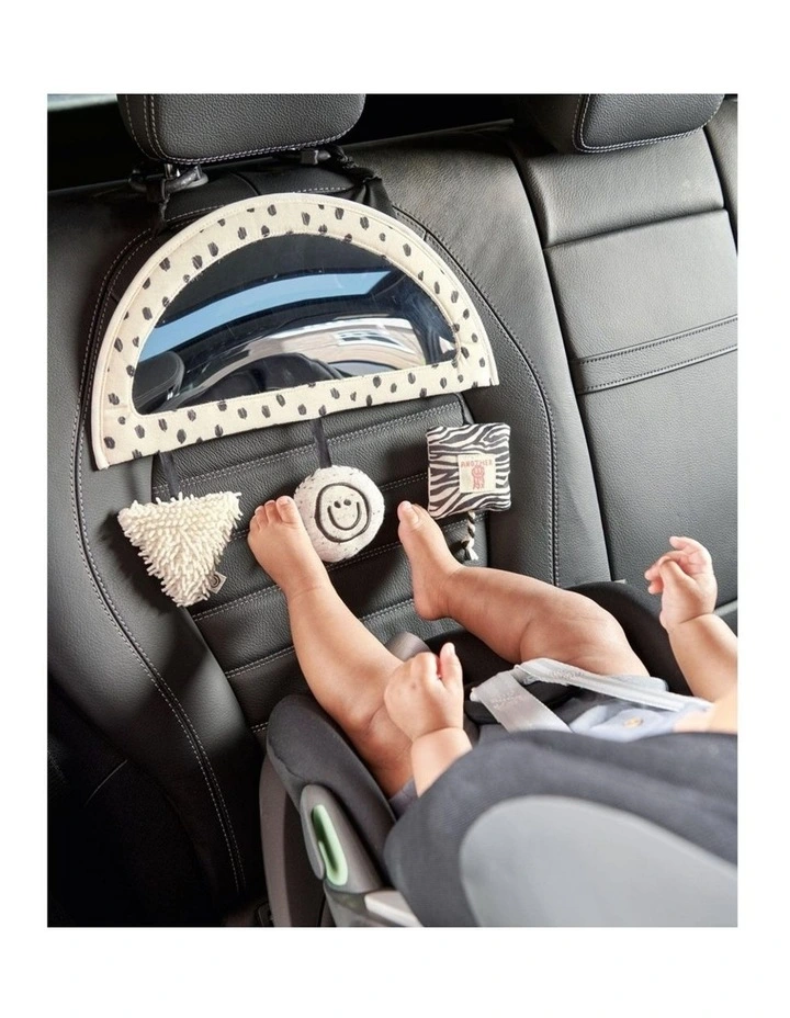 Mamas & Papas x Another Fox Car Seat Baby Toy Sensory Black White Zebra 0m  image 3