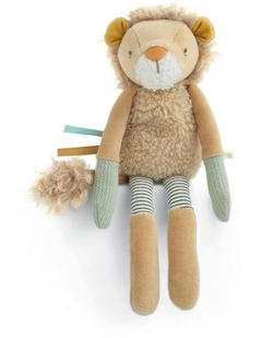 Mamas & Papas Babyplay Sensory Activity Toy Beanie Lenny Lion Soft 0m 