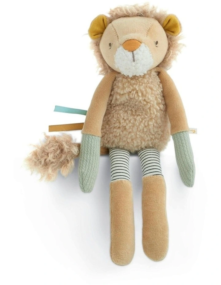 Mamas & Papas Babyplay Sensory Activity Toy Beanie Lenny Lion Soft 0m  image 1