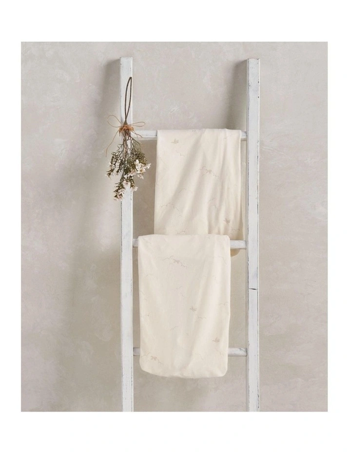 2pc Mamas & Papas Cotbed Cotton Fitted Sheets Bedding Set Duckling Cream image 6