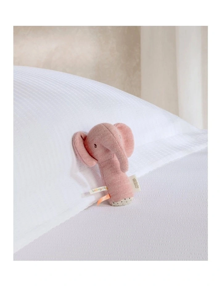 Mamas & Papas Babyplay Mini Rattle Edie Elephant Soft Sensory Baby Toy 0m  image 2